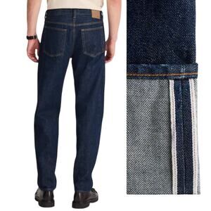 Madewell 1991 Japanese Selvedge Loose Straight Kaihara Rigid Blue Jean 35 Cotton